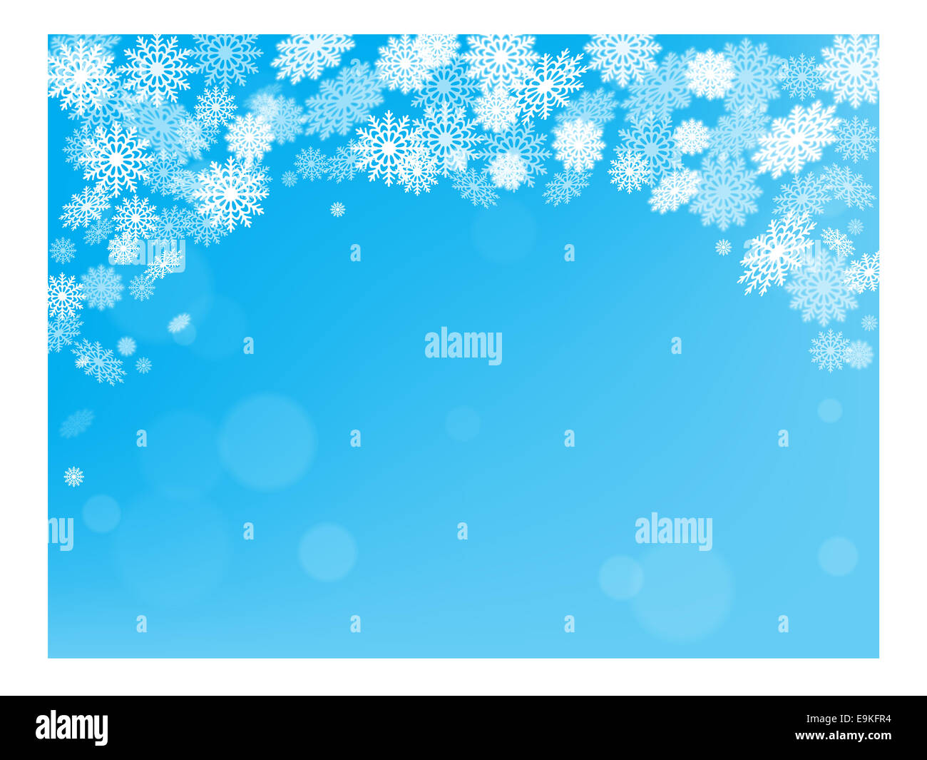 Christmas snow background postcard New year holiday vector Stock Photo