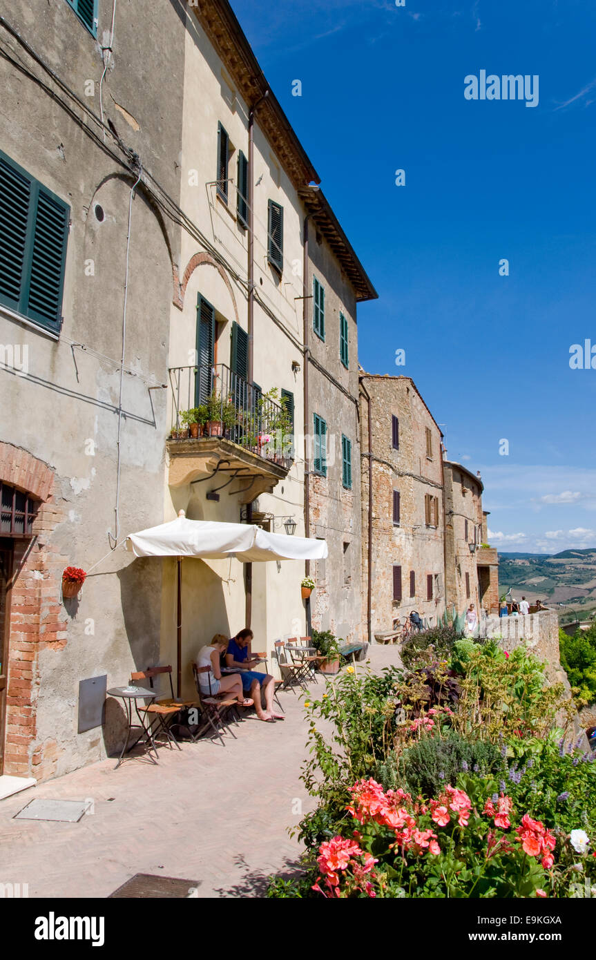 Pienza, Val d'Orcia, Siena, Tuscany, Italy Stock Photo