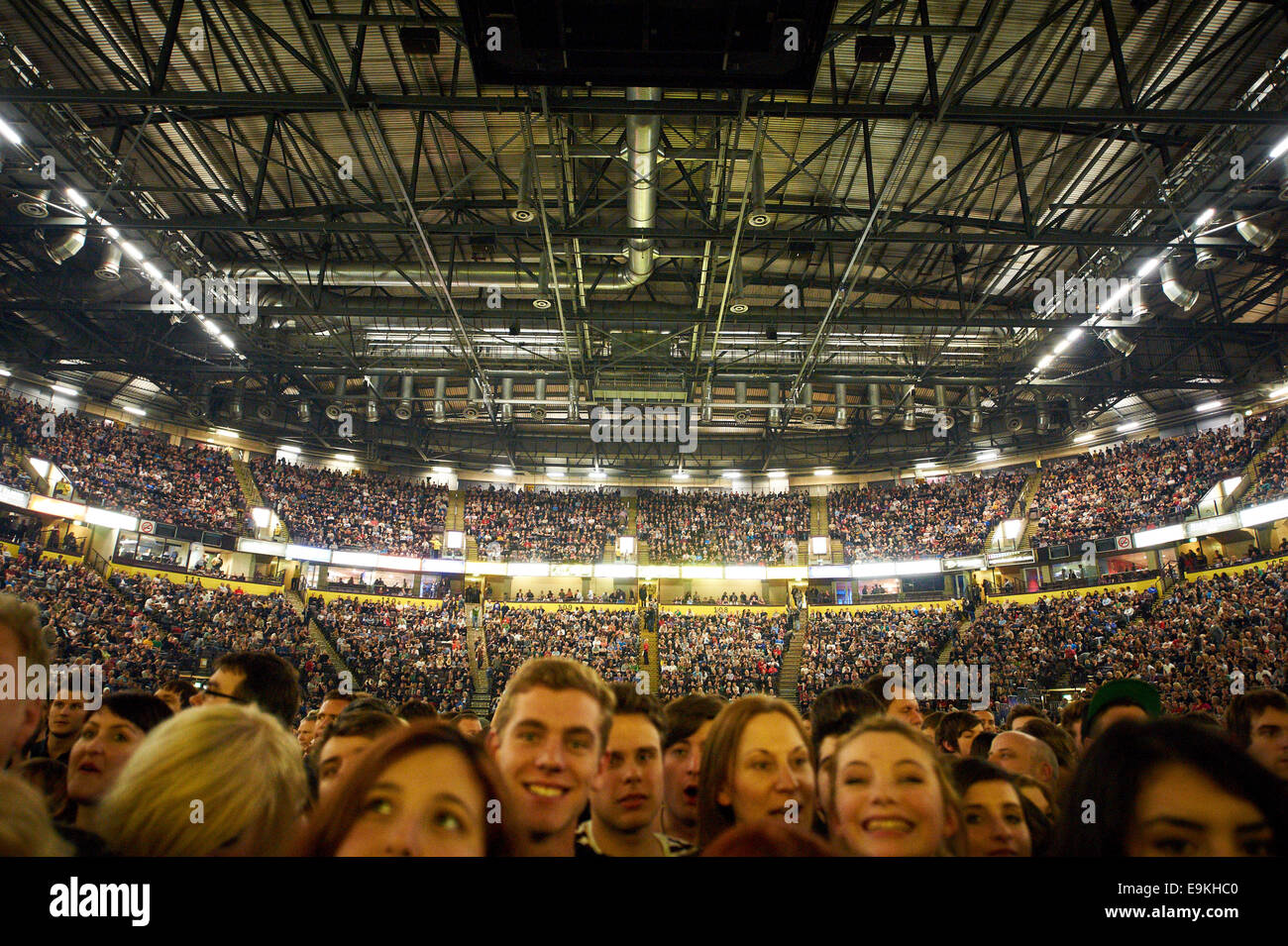 Audience at Muse concert in Manchester Stock Photo