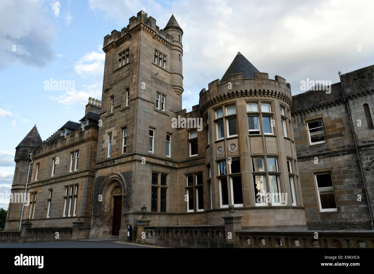Airthrey Castle, once a maternity hospital, now part of Stirling University, near Stirling, Central Scotland. Stock Photo