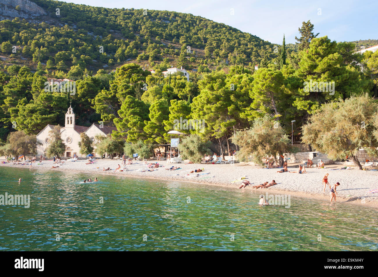 VIS ISLAND AND KOMIZA BEACH Stock Photo