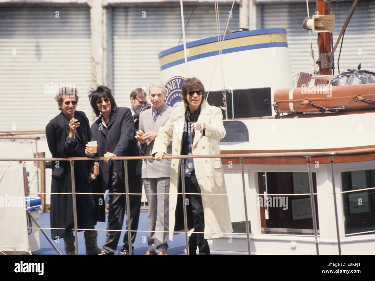 ROLLING STONE announ. Voodoo Lounge World Tour 1994.Mick Jagger, Keith Richards Ronnie Wood, Charlie Watts.l8159ar. © Andrea Renault/Globe Photos/ZUMA Wire/Alamy Live News Stock Photo