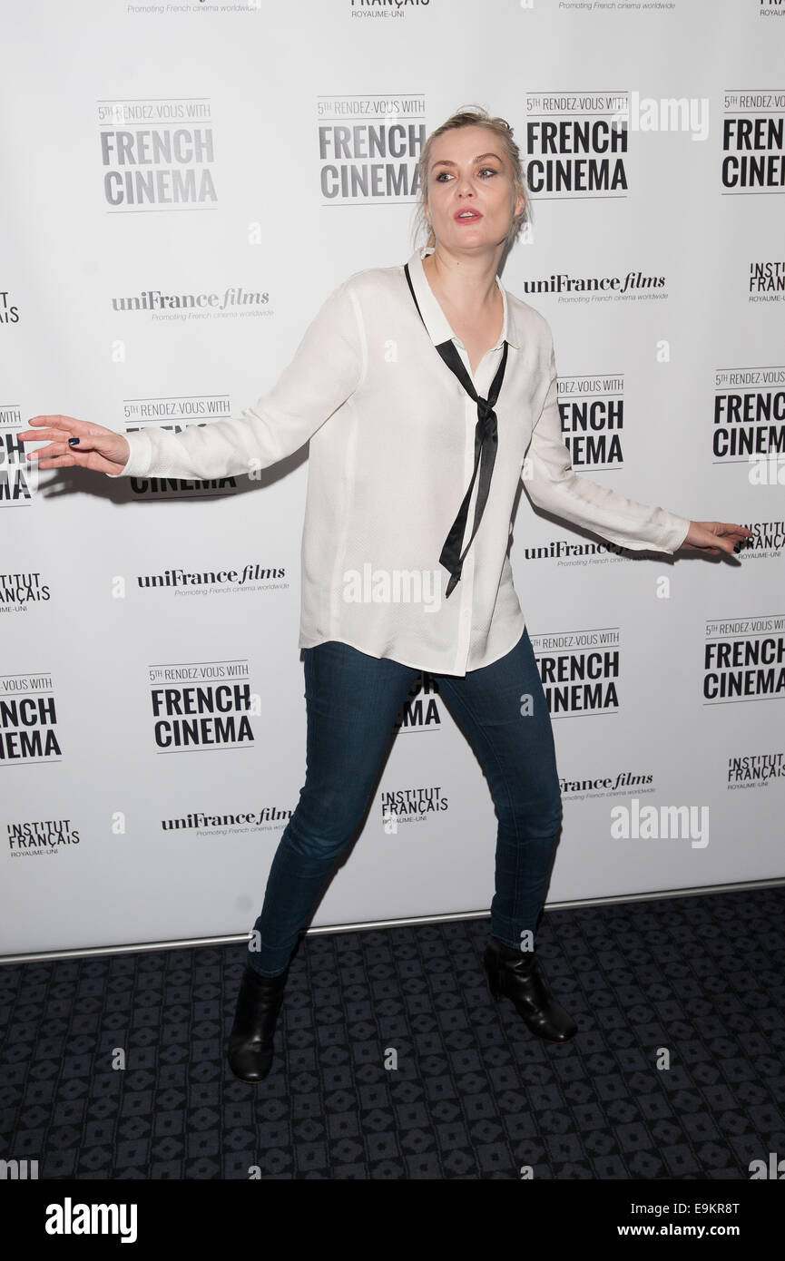 'Venus in Fur' screening held at the Curzon Soho as part of the Rendez-vous with French Cinema series - Arrivals  Featuring: Emmanuelle Seigner Where: London, United Kingdom When: 26 Apr 2014 Stock Photo