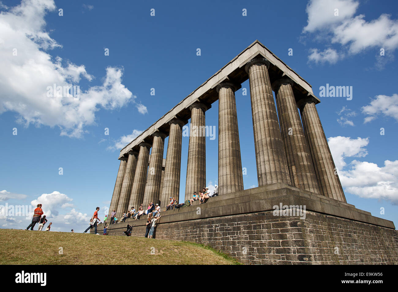The National Monument of Scotland. Stock Photo