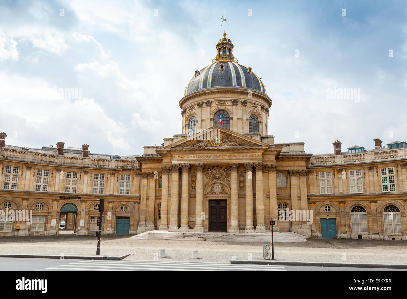 Institute de France in Paris, it was made between 1662 and 1688 by architect Louis Le Vau Stock Photo