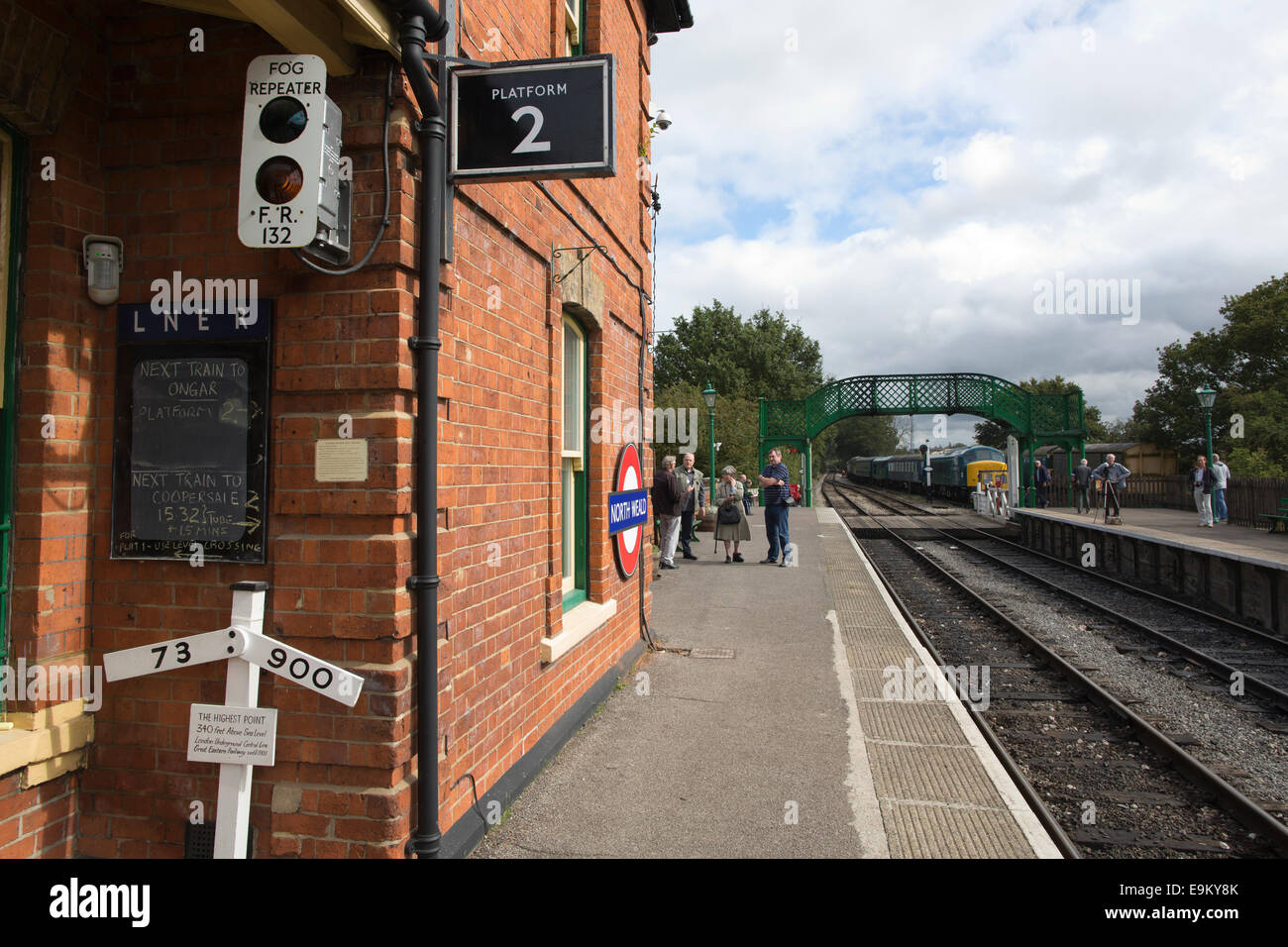 North Weald Station, Epping Ongar Railway, Essex, England, UK Stock Photo