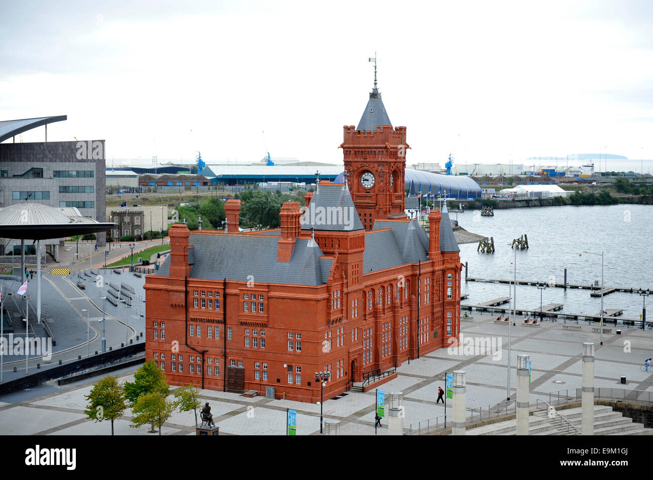 The Pierhead building in Cardiff Bay, South Wales. Stock Photo