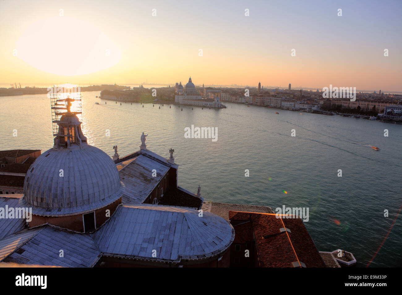 Venice italy sunset aerial hi-res stock photography and images - Alamy