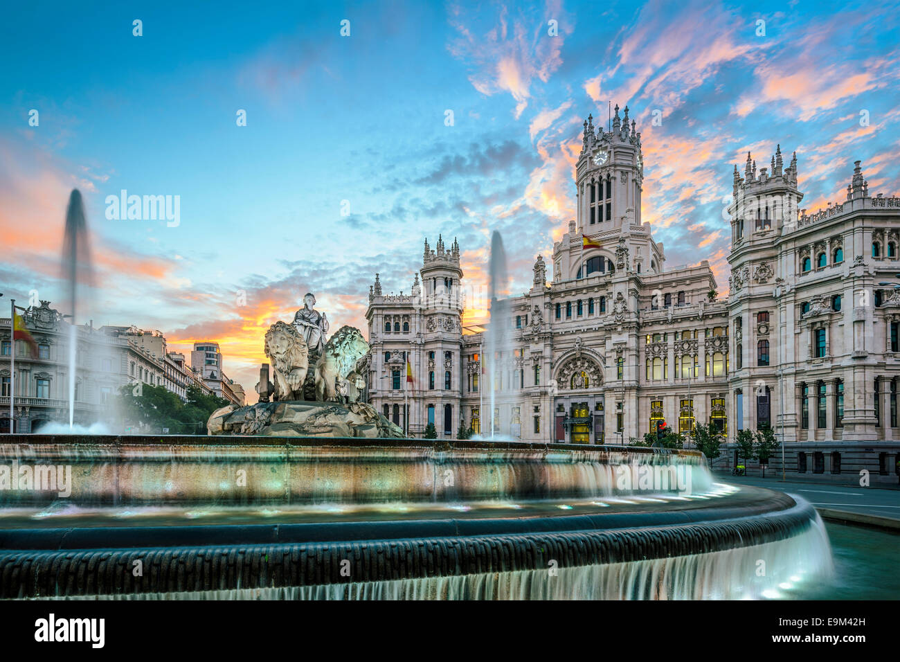 Madrid, Spain at Communication Palace. Stock Photo