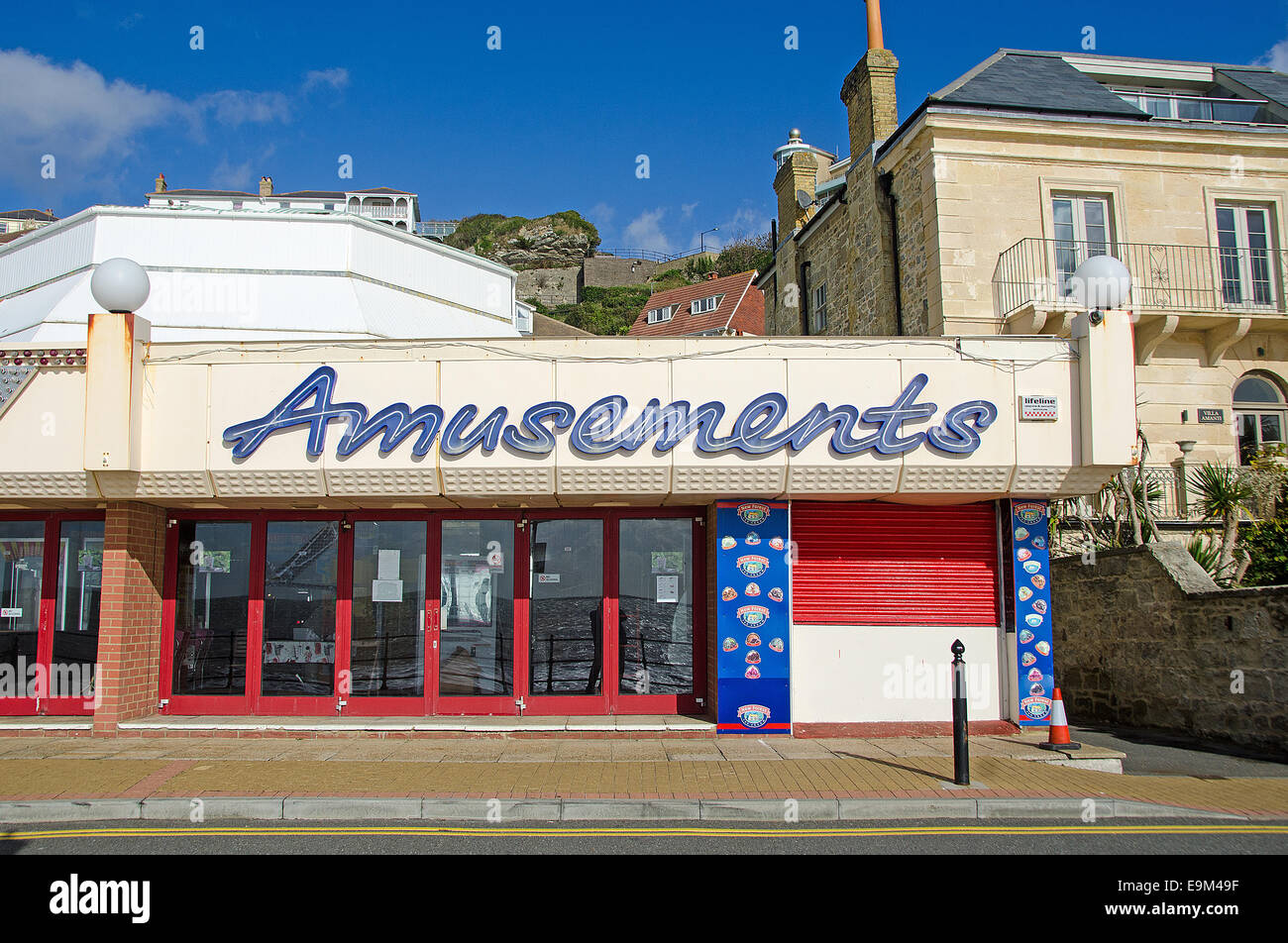 Closed Amusement arcade, Shanklin, Isle of Wight, UK Stock Photo Alamy