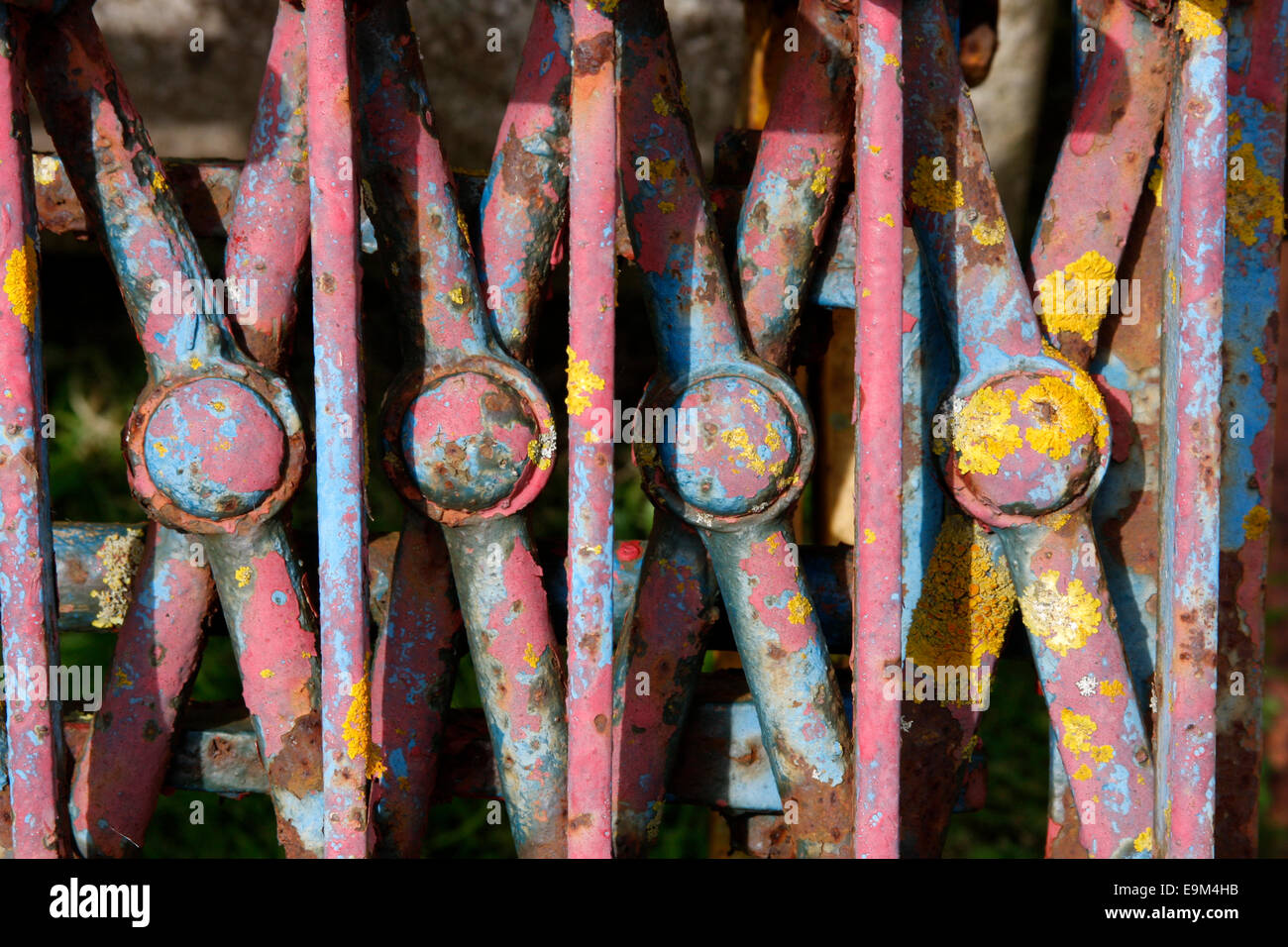 Detail of old farm machinery in Somerset, UK Stock Photo