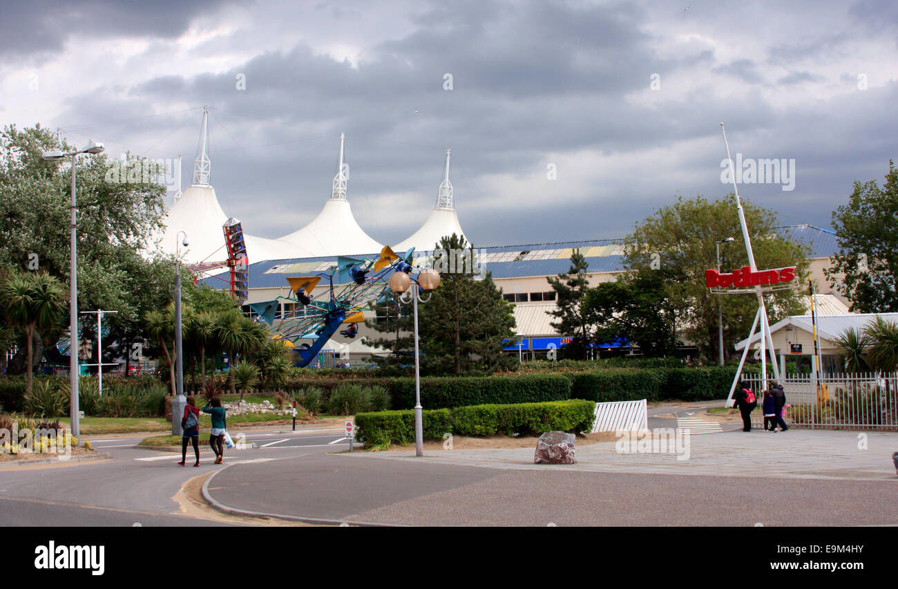 The main gate of Butlins at Minehead Stock Photo