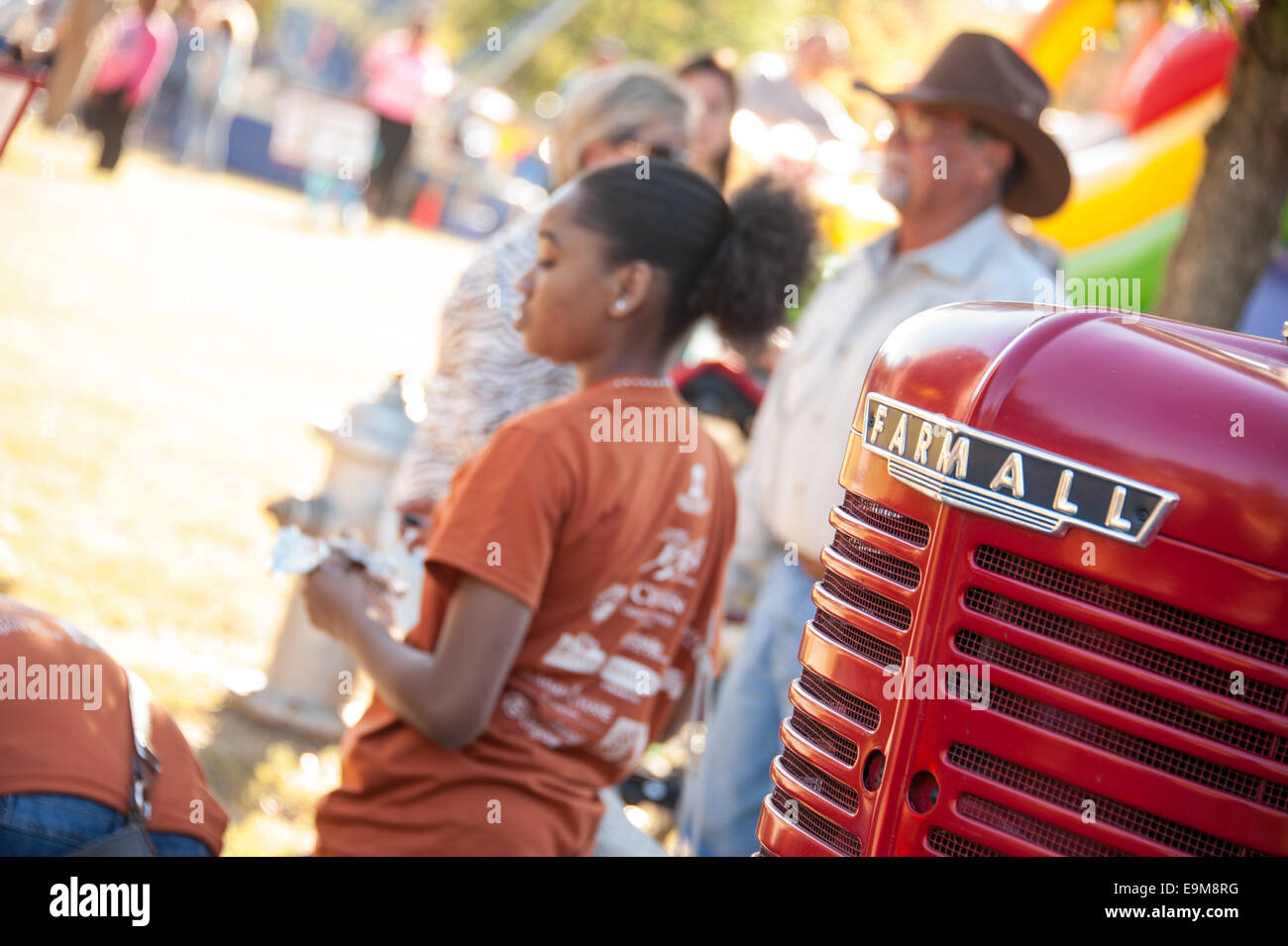 A colorful October day at the Snellville Fall Festival in Snellville, Georgia (just outside of of Atlanta). USA. Stock Photo
