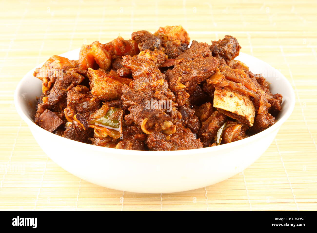 Spicy meat fry. Stock Photo