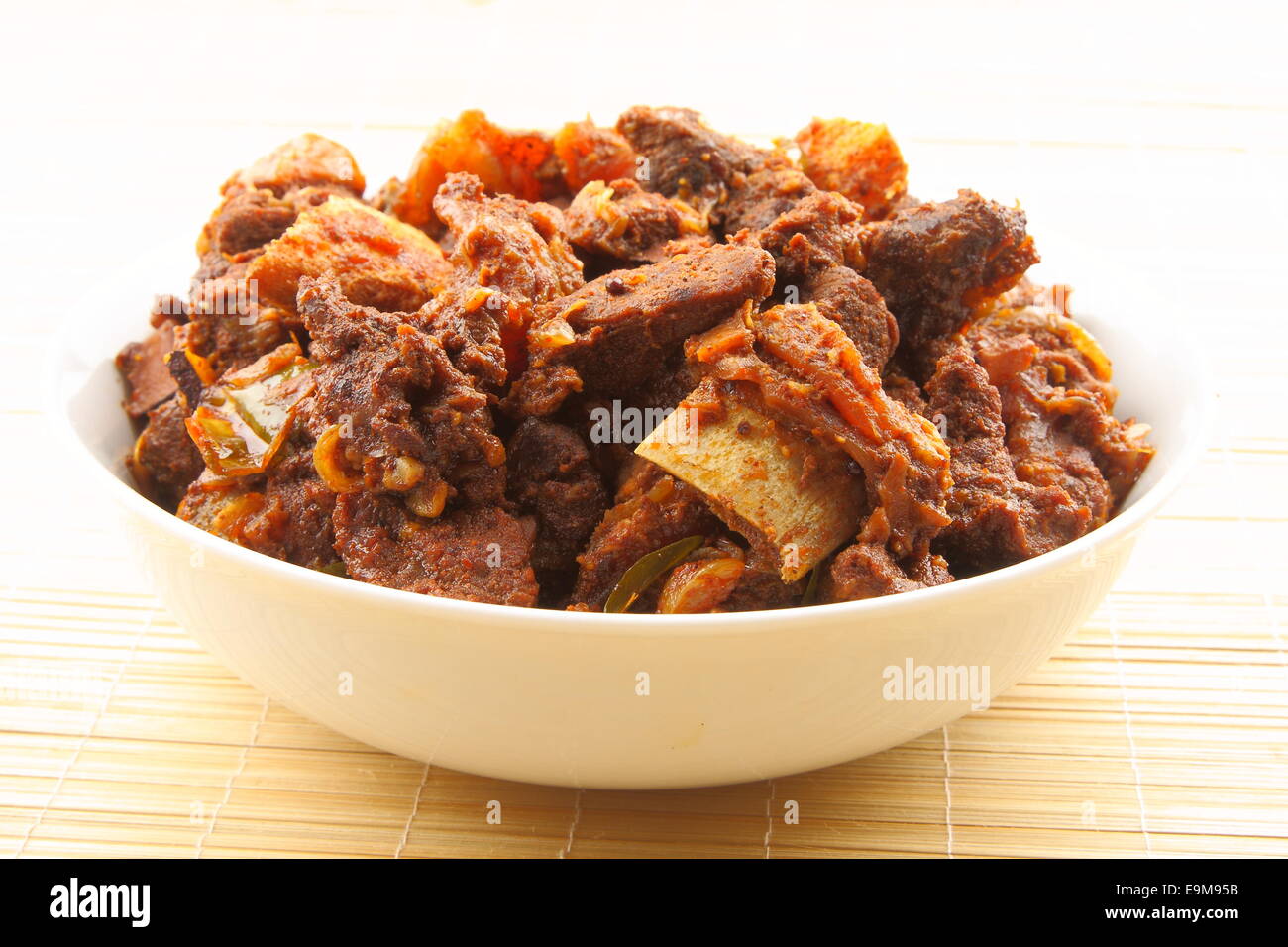 Meat pepper fry. Stock Photo