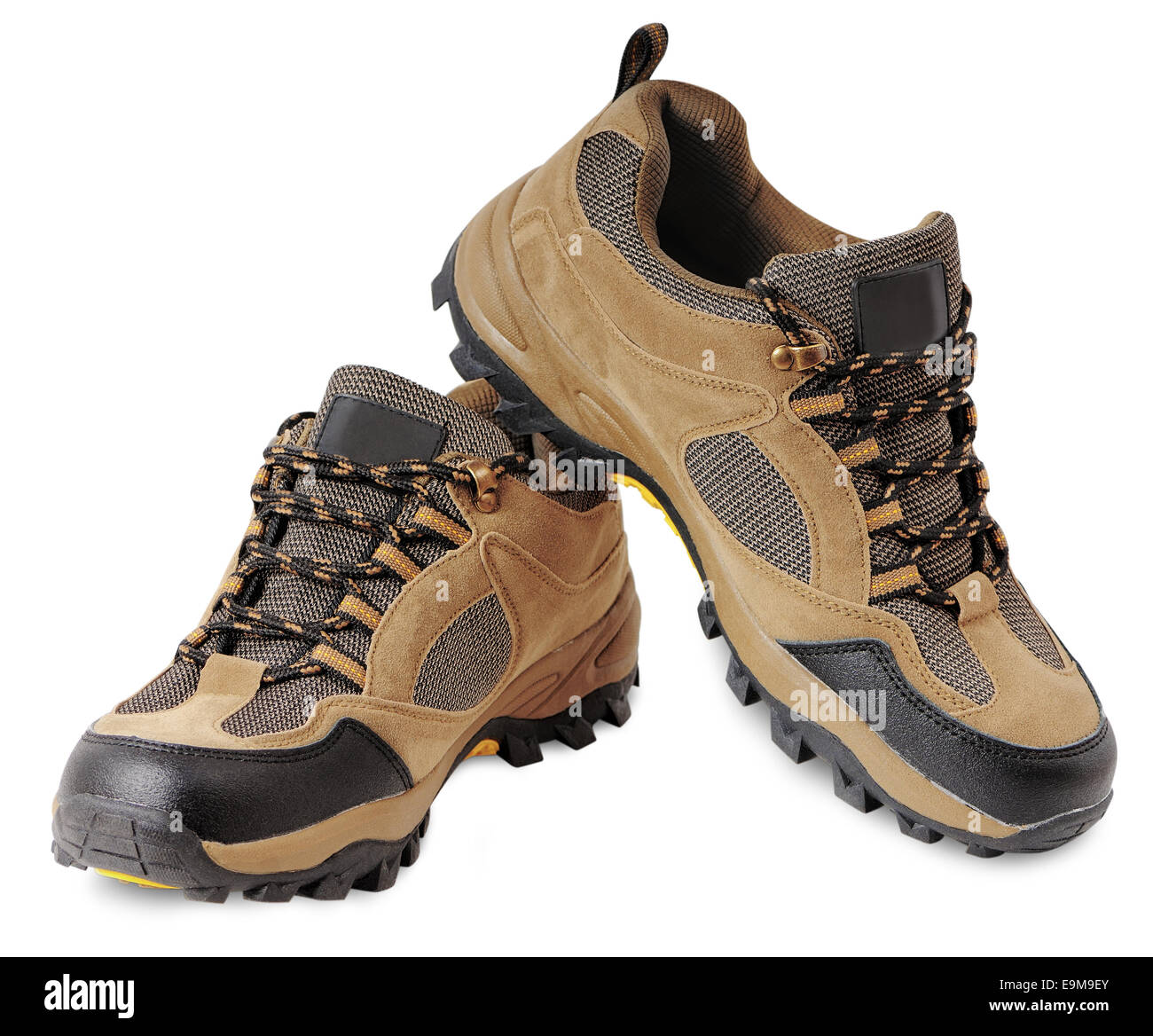 Hiking shoes for recreation and travel outdoors Stock Photo