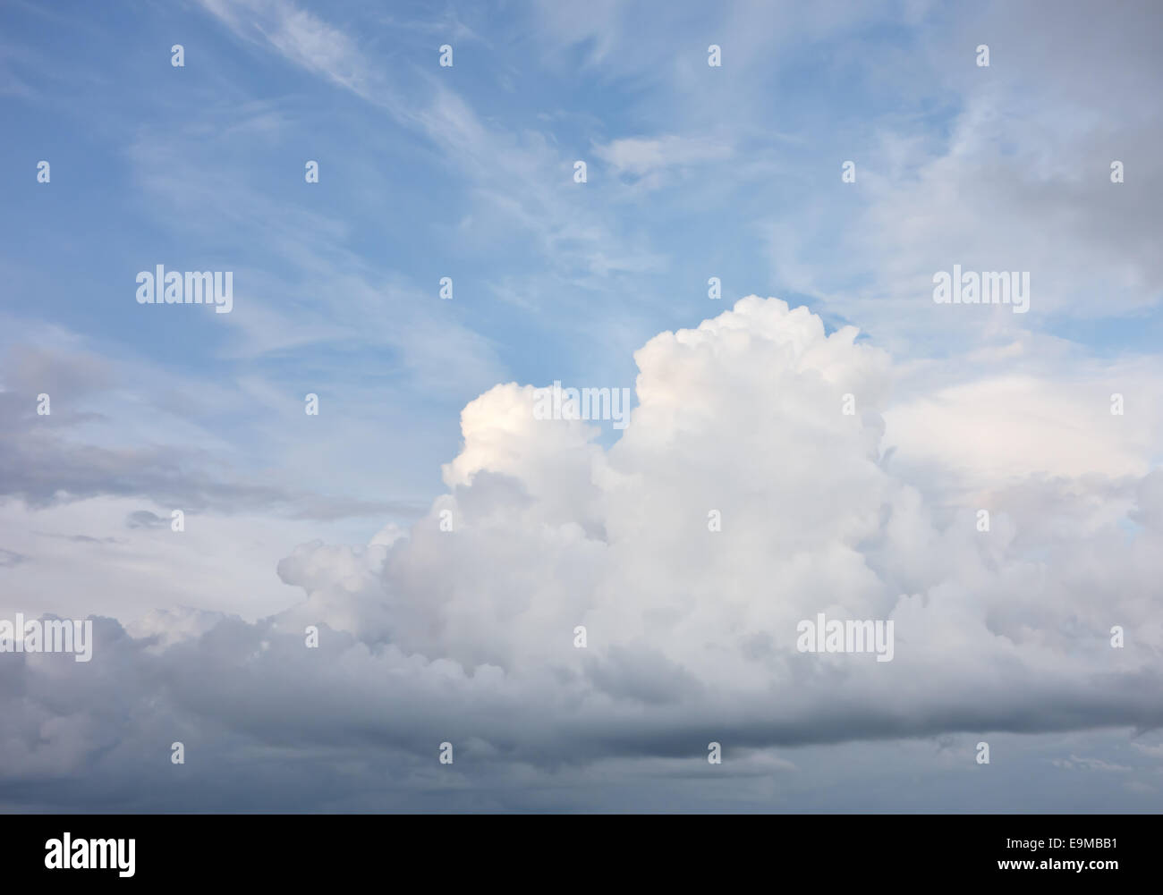 rainy cloudy sky Stock Photo