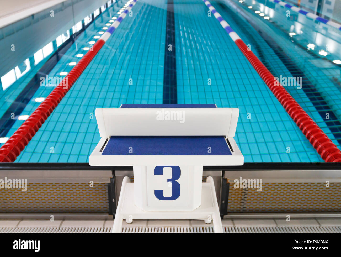 Swim race and starting block hi-res stock photography and images - Alamy