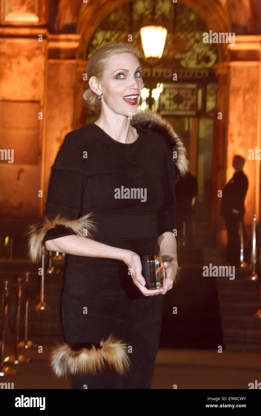 Berlin, Germamy. 29th Oct, 2014. Model Nadja Auermann arrives for the 'Zoo Magazine 10th Anniversary Event' in Berlin, Germamy, 29 October 2014. Zoo Magazine covers topics of fashion, art, literature and architecture and published quarterly in German and English. Credit:  dpa picture alliance/Alamy Live News Stock Photo