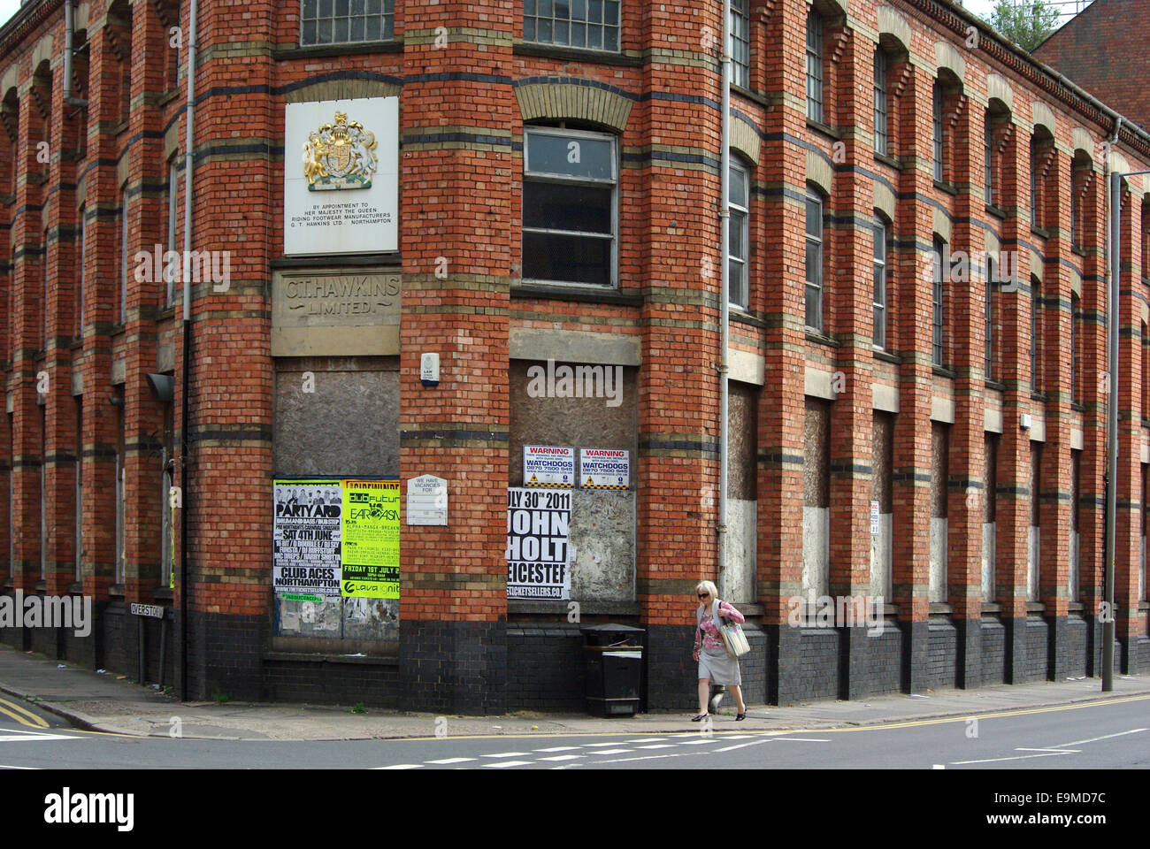 Disused boot and shoe factory, Northampton, UK; previously