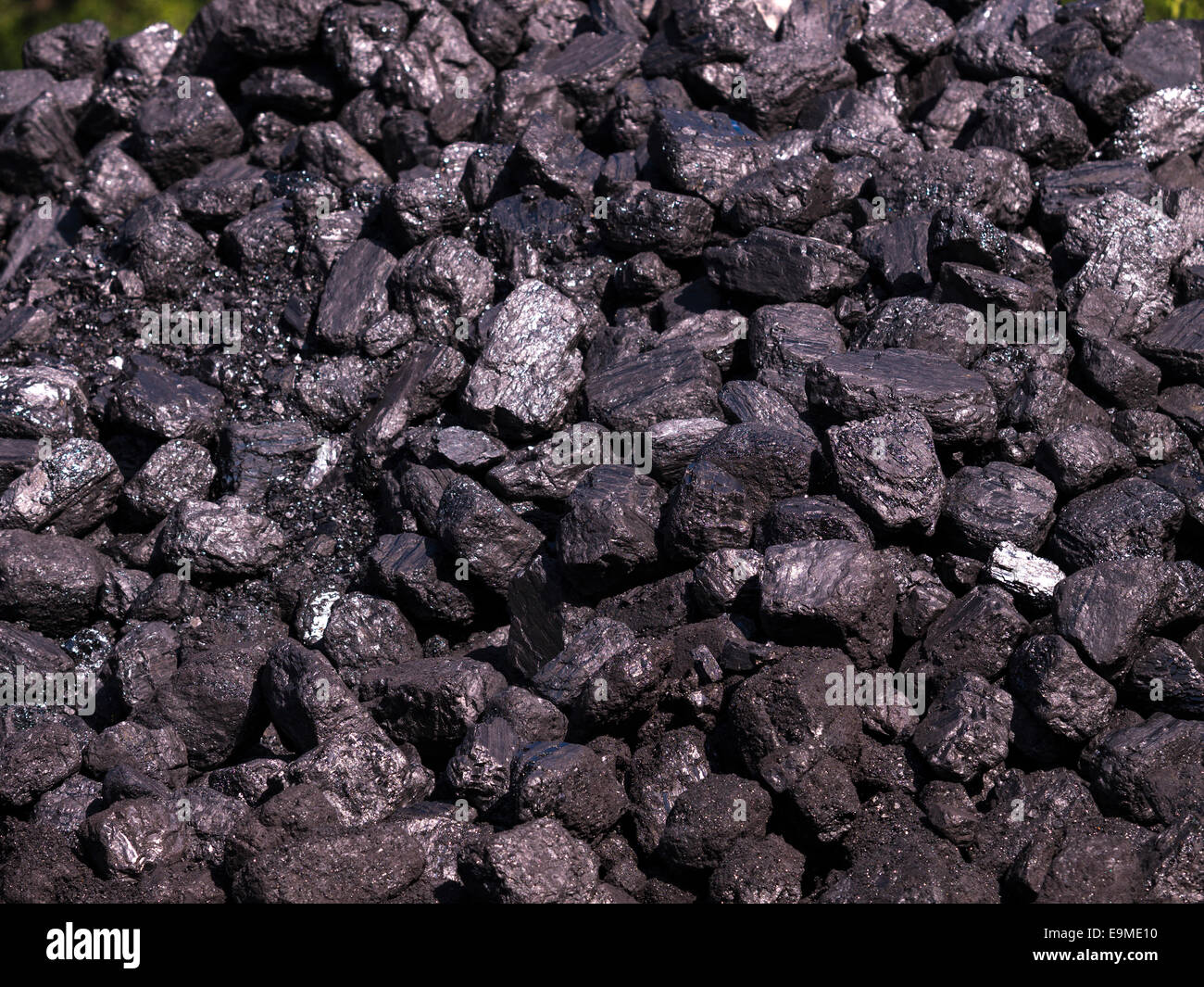pile of coal fuel Stock Photo Alamy