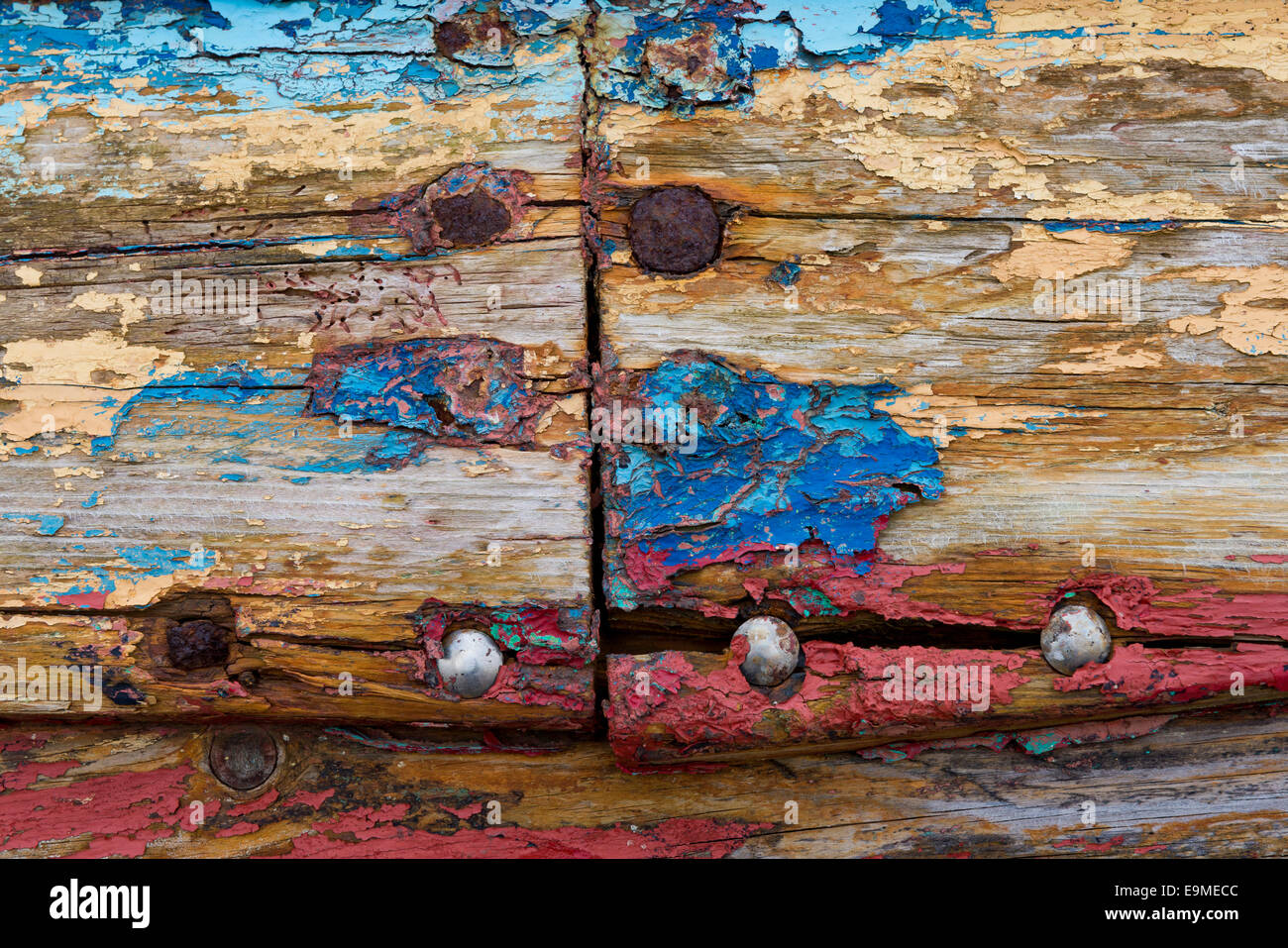 Peeling paint, rusty nails, Reykjanesskagi, Southern Peninsula or