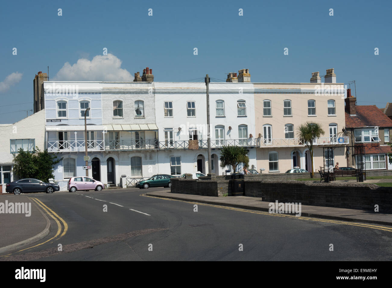 A set of six terrace three storey houses form part of the Parade in