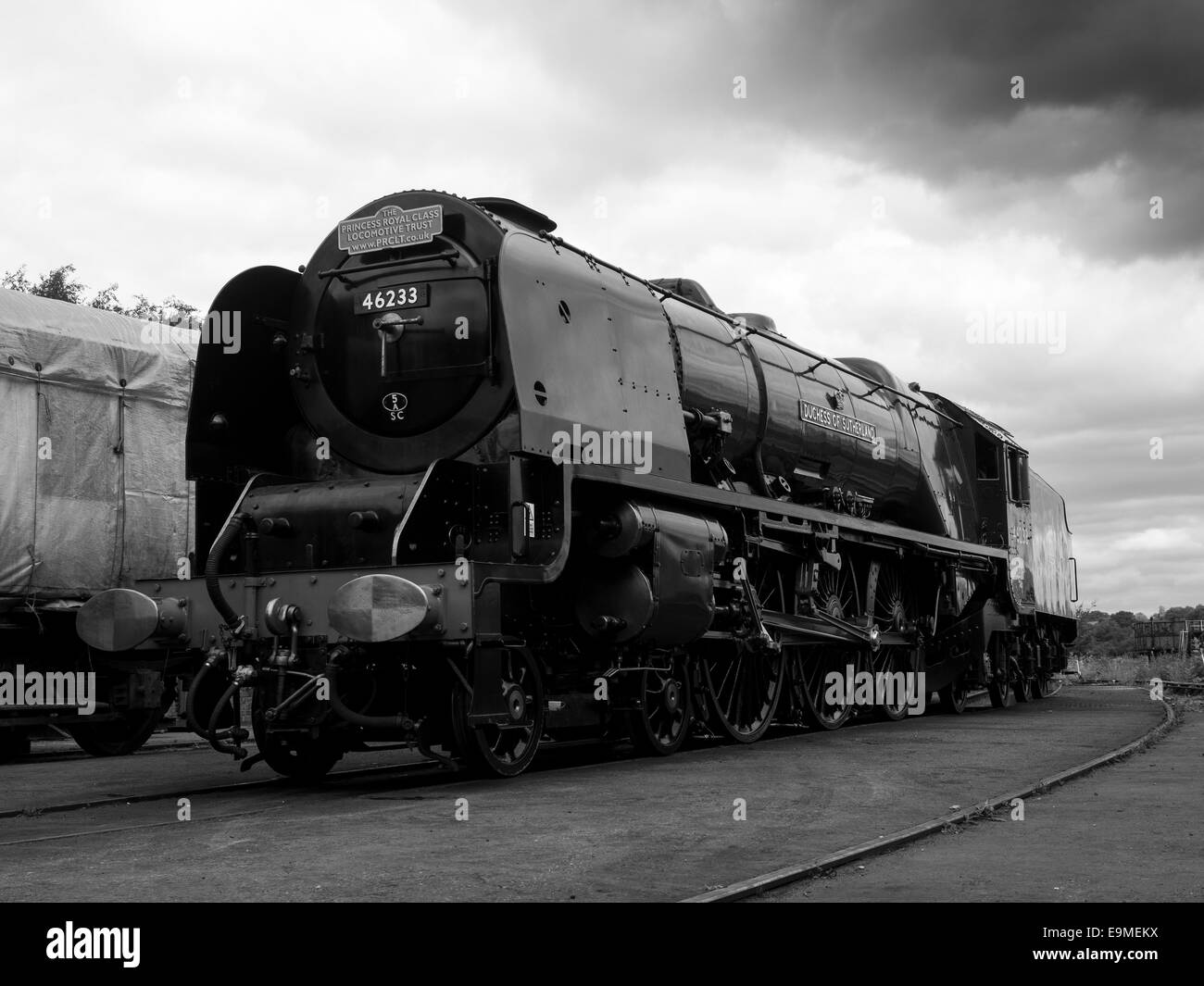 Duchess of sutherland, Princess Royal Class No.46232, vintage steam locomotive Stock Photo