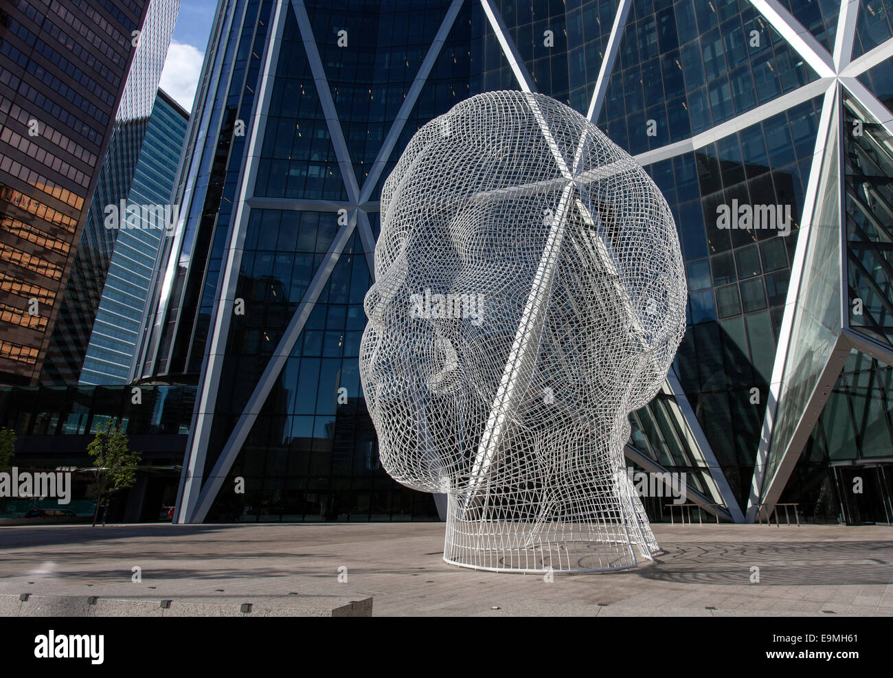 Wonderland sculpture in front of "The Bow" building, Calgary, Canada
