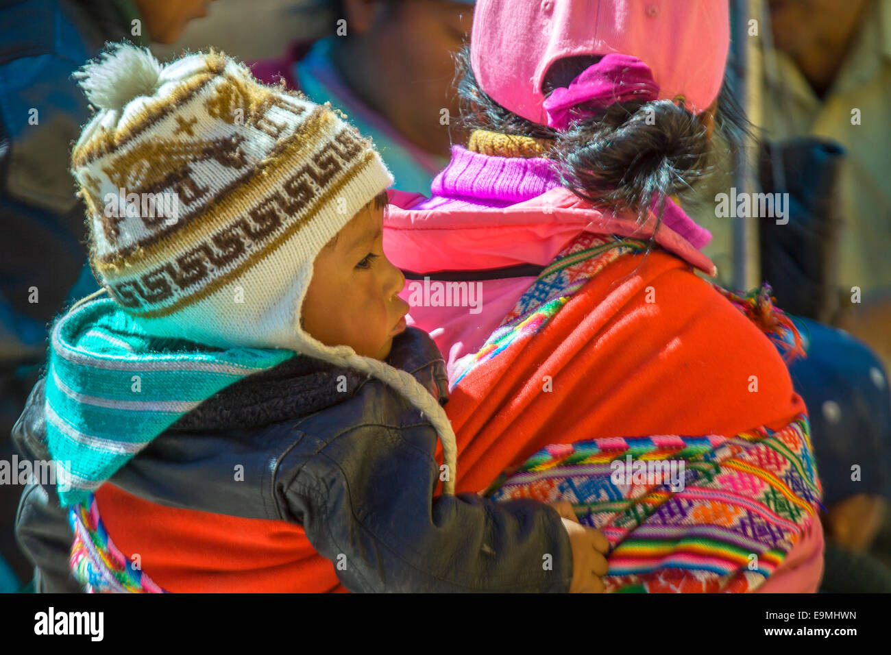 Indian woman carrying baby on hi-res stock photography and images - Alamy