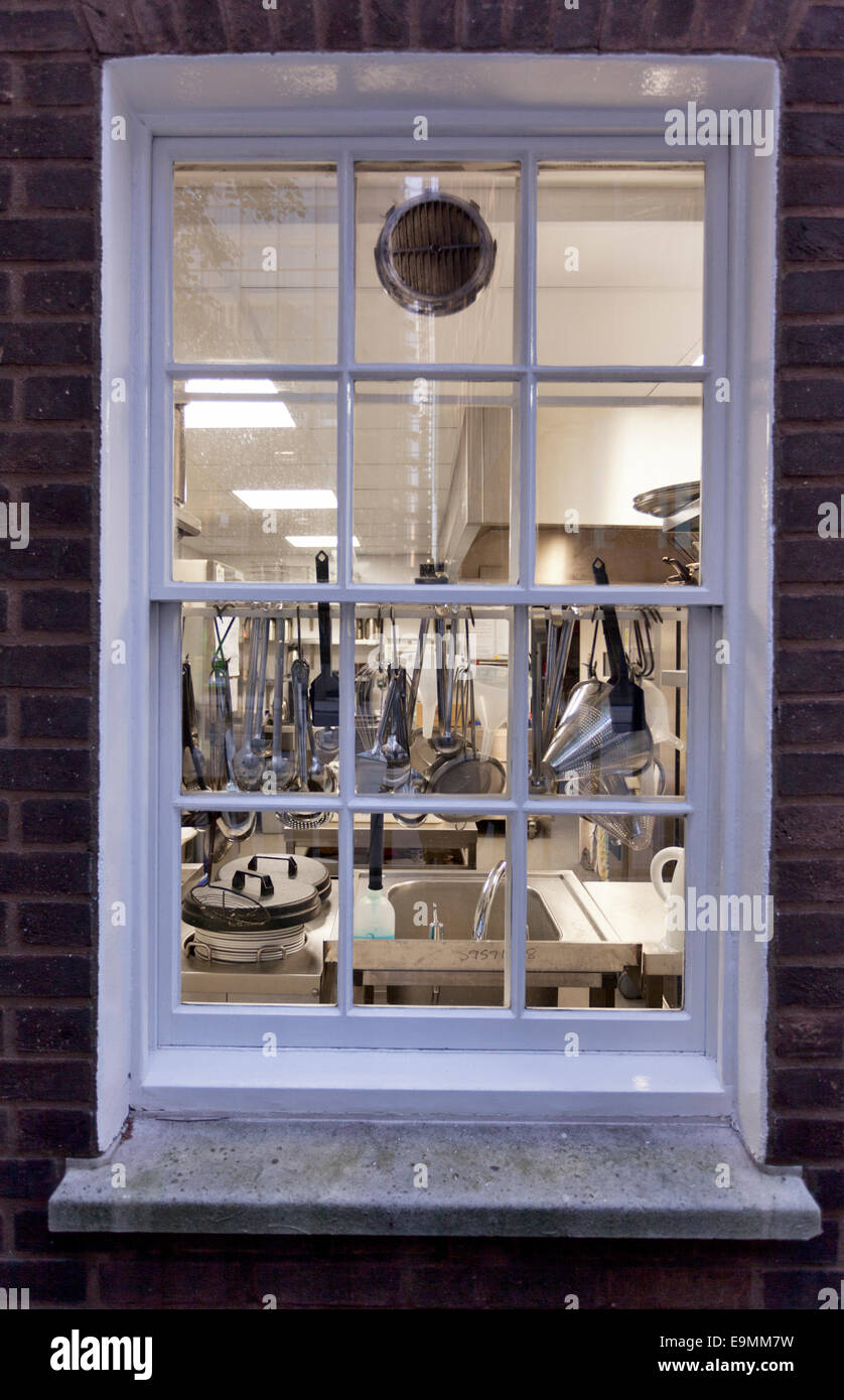 Commercial Kitchen in London Stock Photo