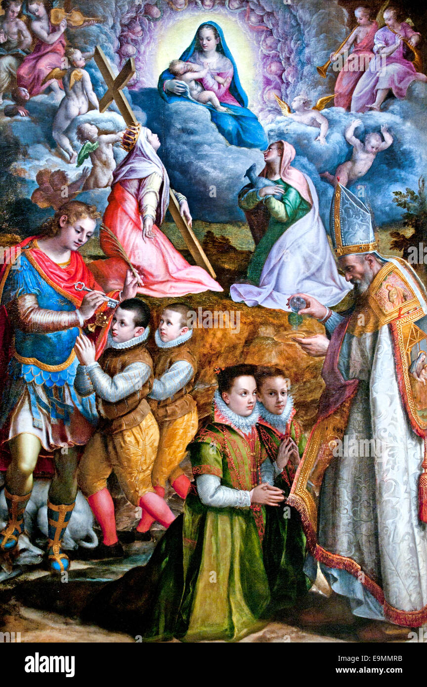 Consécration à la Vierge - Consecration to the Virgin 1599 Lavinia Fontana (1552–1614) Italy Italian Stock Photo