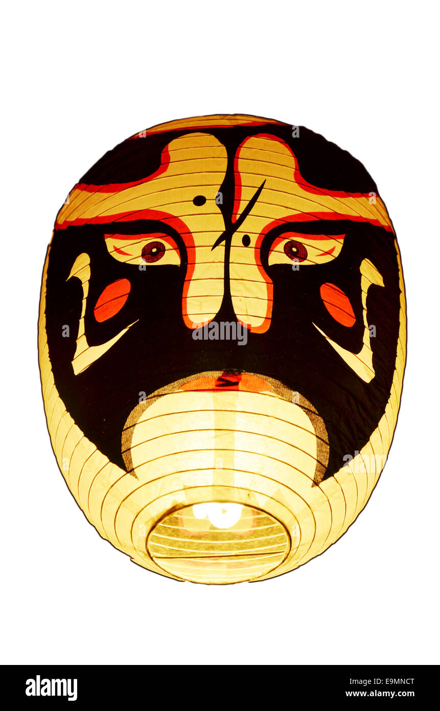 Japanese lantern or lamp traditional lighting equipment of Japan Stock