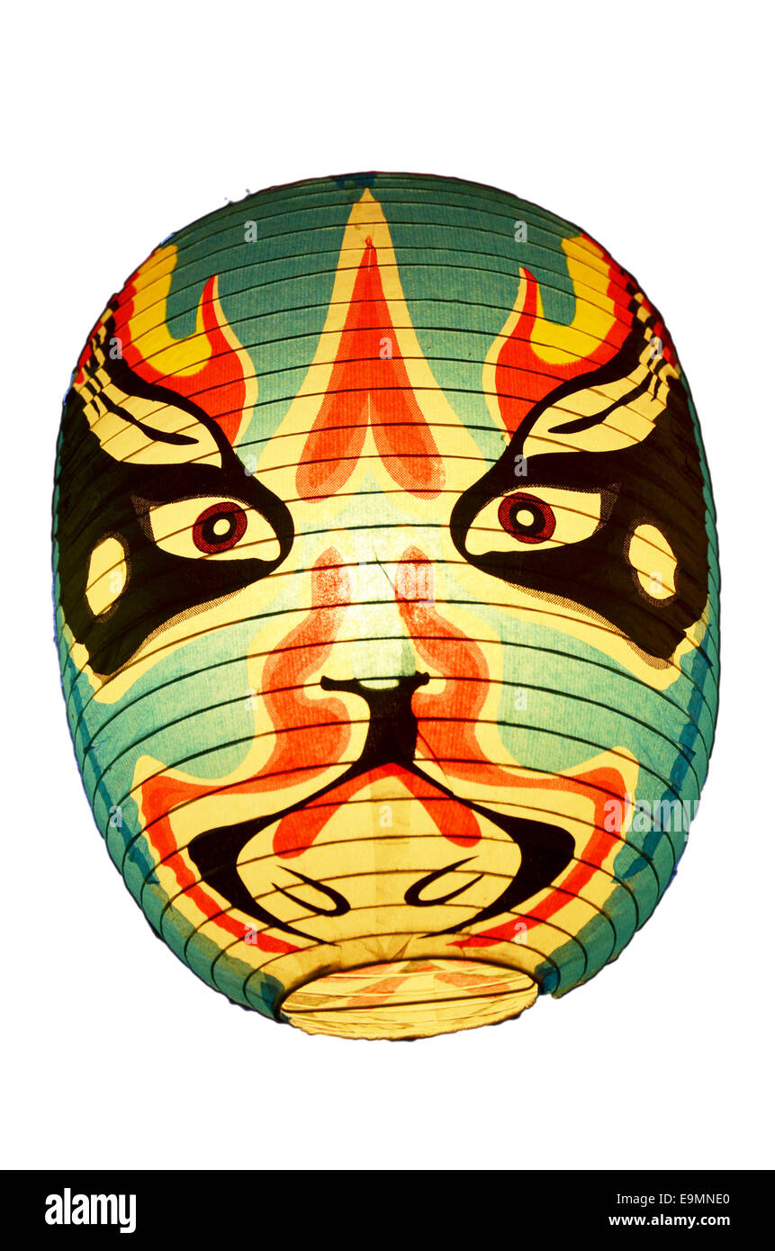 Japanese lantern or lamp traditional lighting equipment of Japan Stock