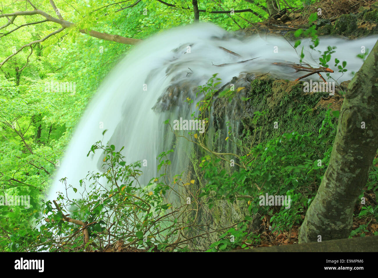 Waterfall of Bad Urach, Germany Stock Photo