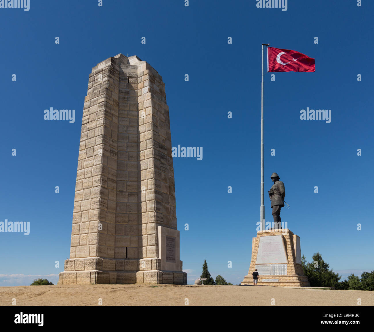 Memorial stone at Anzac Cove Gallipoli Stock Photo - Alamy