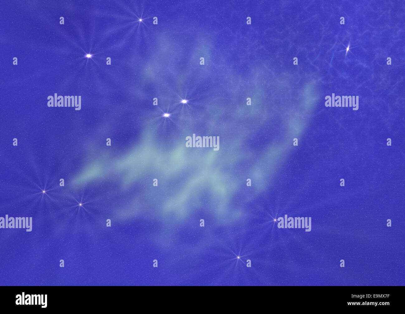 Star field in space and a nebulae Stock Photo - Alamy