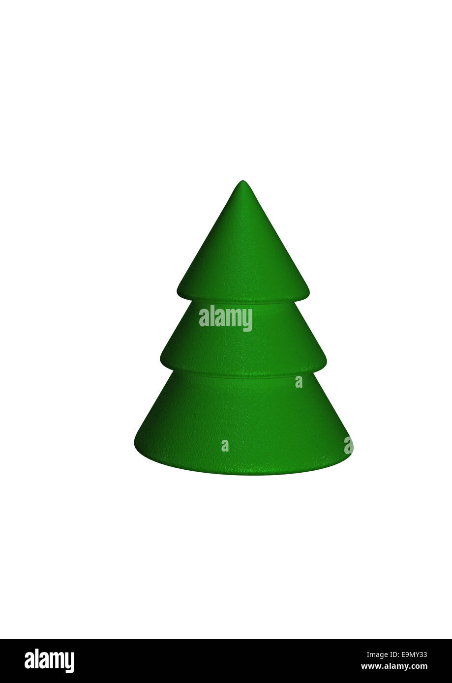 Pine tree isolated on a white background Stock Photo - Alamy
