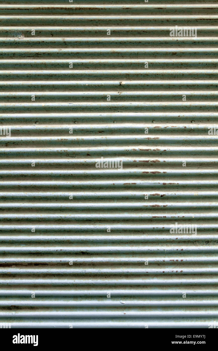 corrugated iron sheet Stock Photo