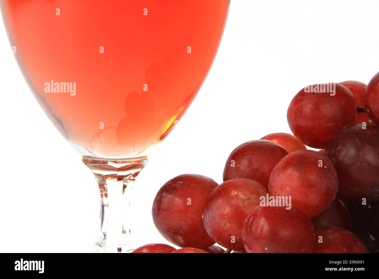 Wine and grapes Stock Photo