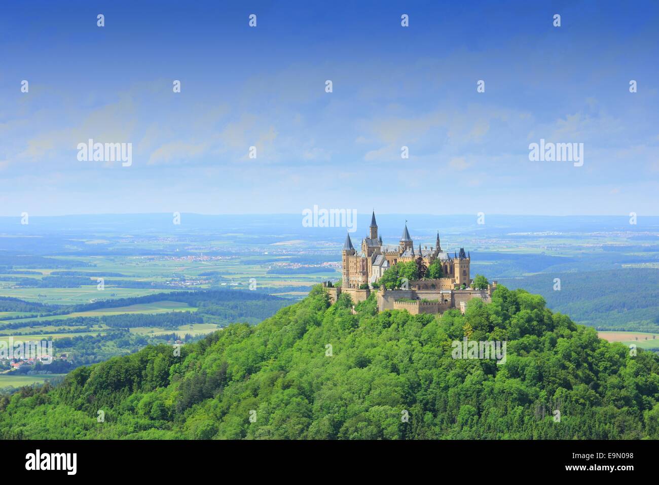 Hohenzollern Castle, Swabian Alb, Germany Stock Photo