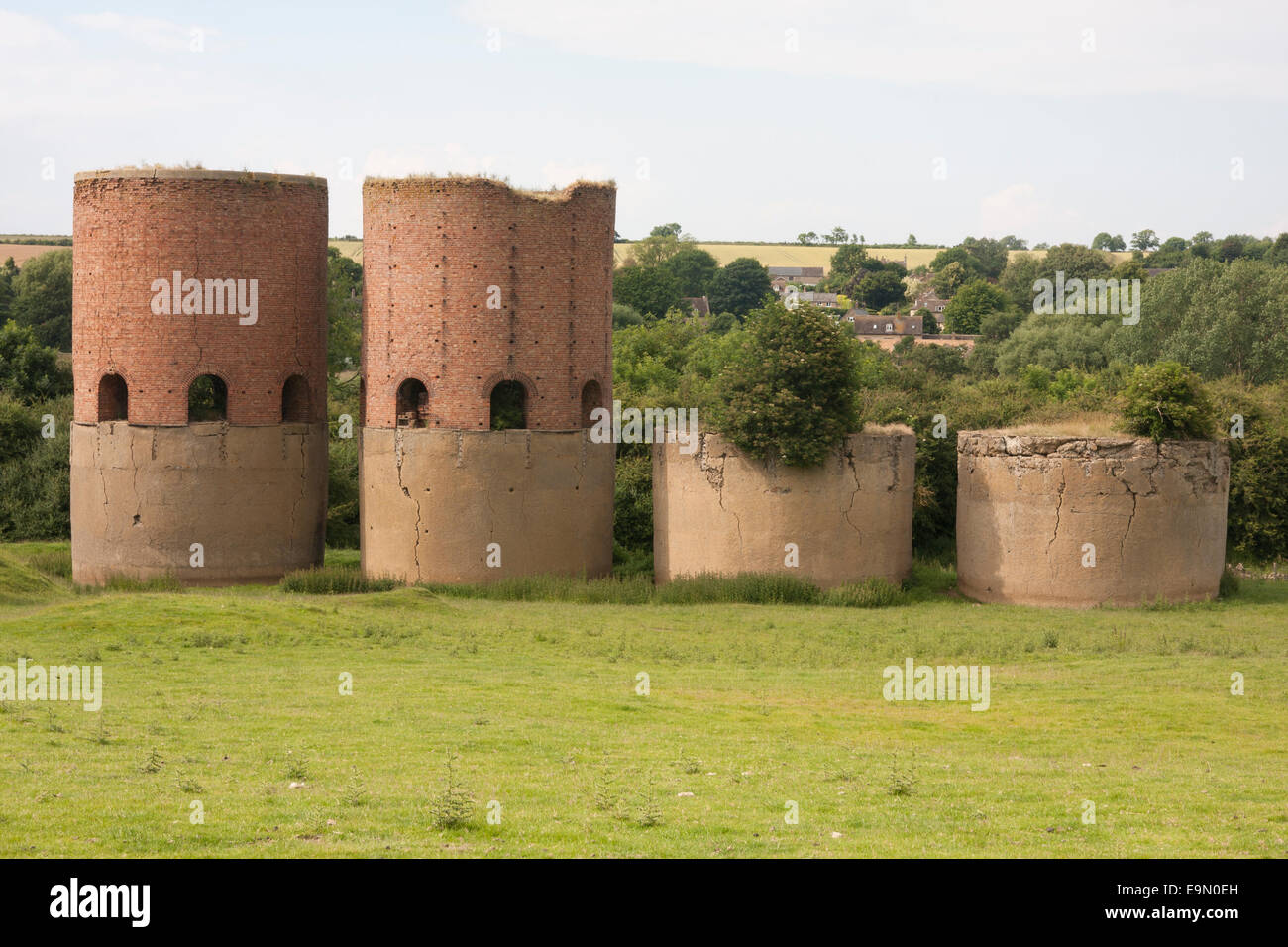 Redundant Wakerley kilns built by POW's in 1915 for calcining iron ore