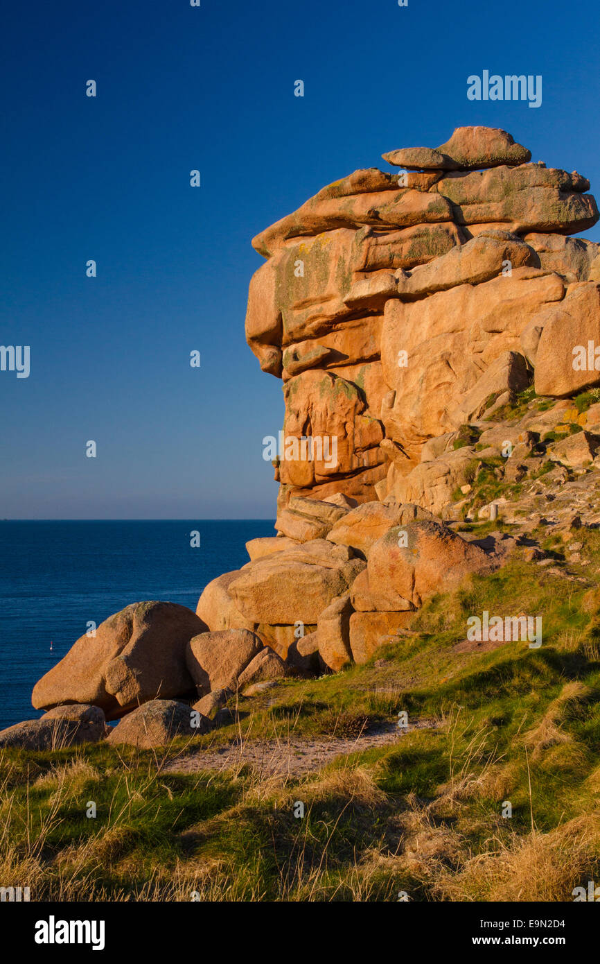 Pink Granite Coast, Brittany, France Stock Photo Alamy