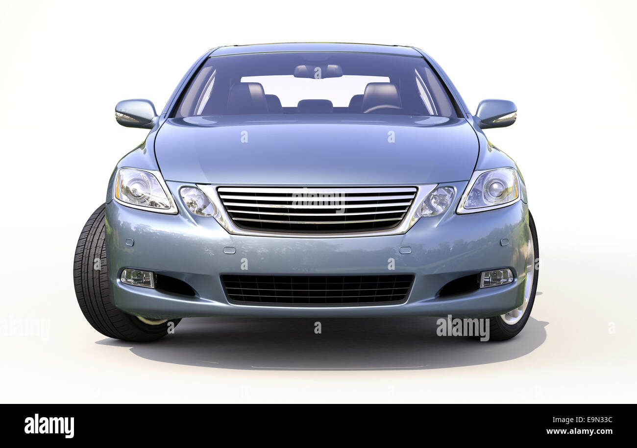 Modern car on a light background Stock Photo - Alamy