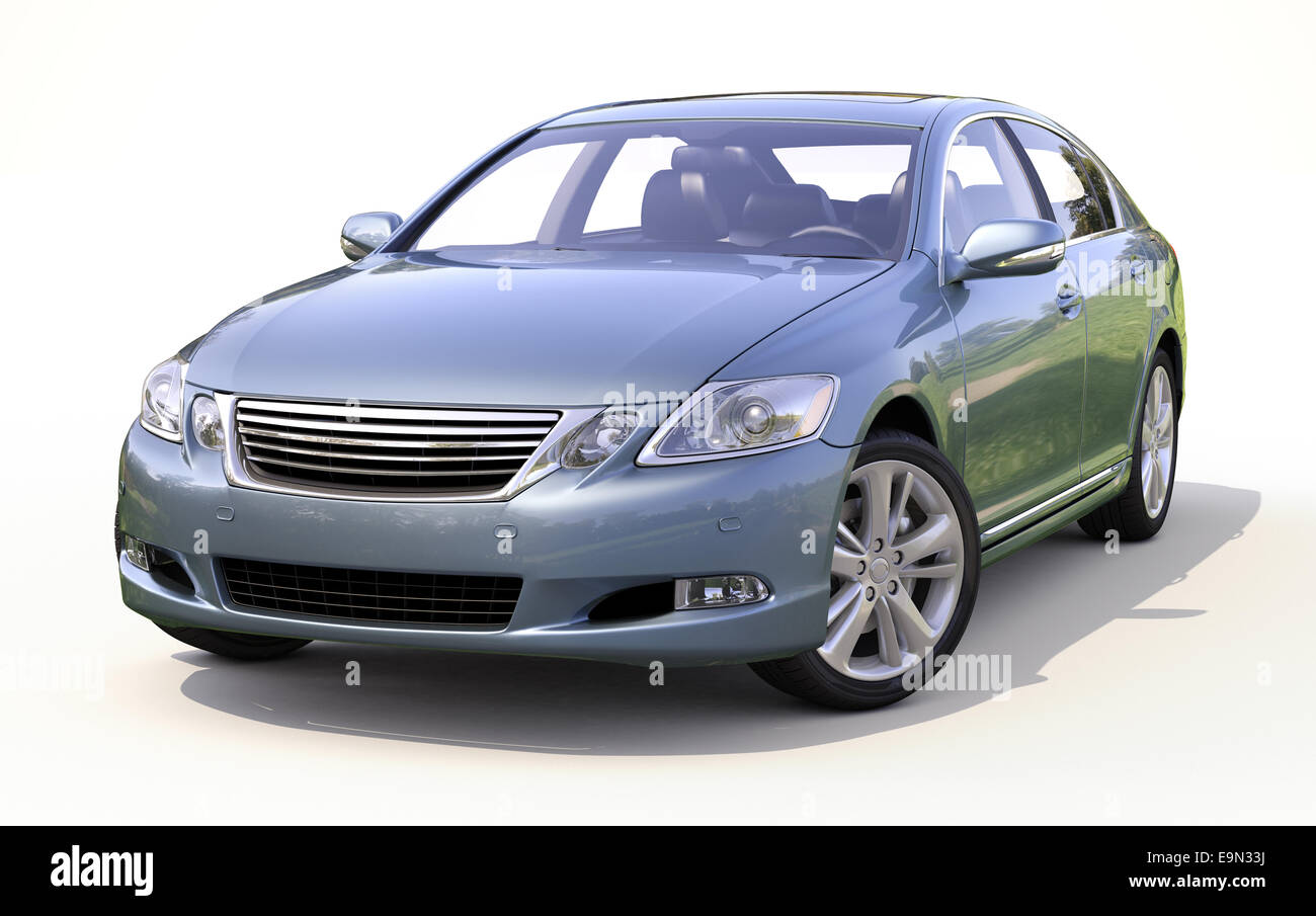 Modern car on a light background Stock Photo - Alamy