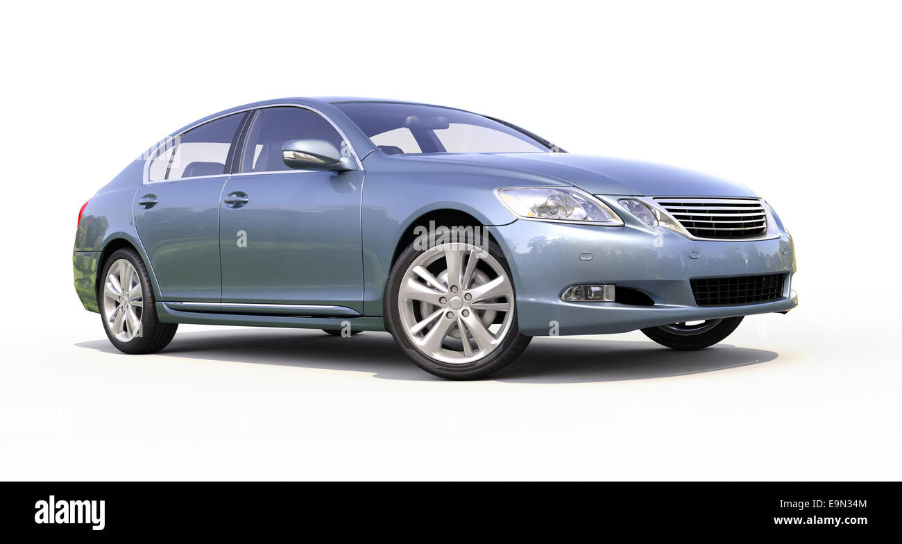 Modern car on a light background Stock Photo - Alamy