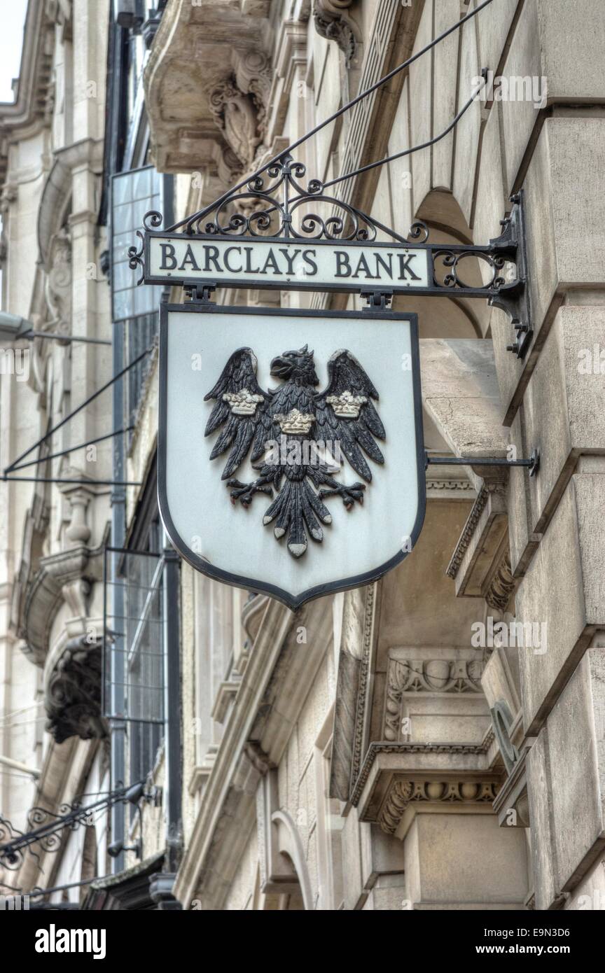 Barclays Bank Sign  London Stock Photo