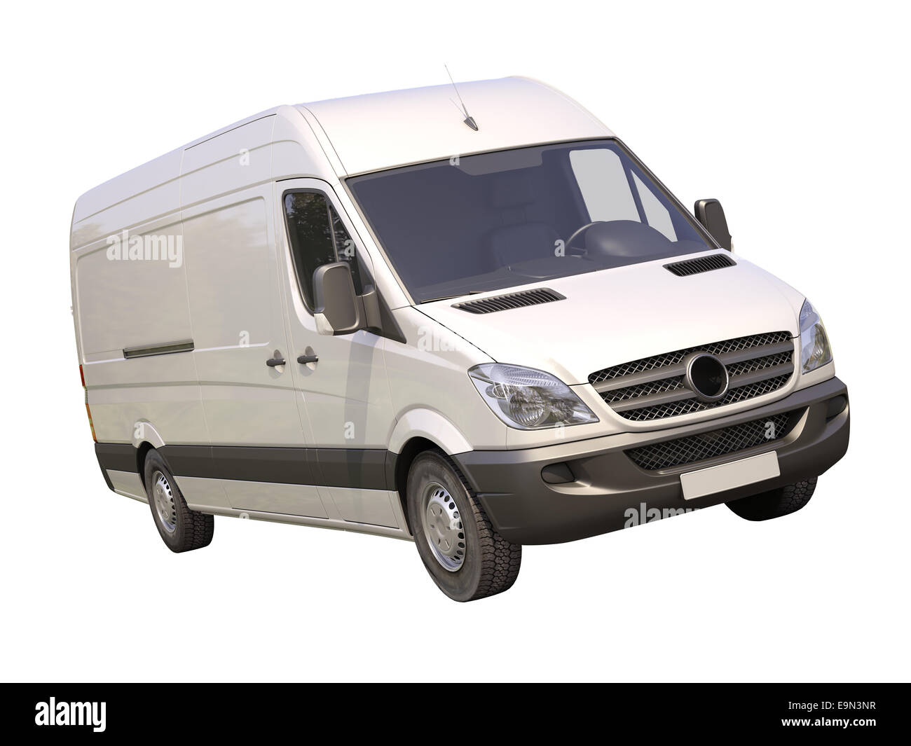 Commercial van isolated Stock Photo Alamy