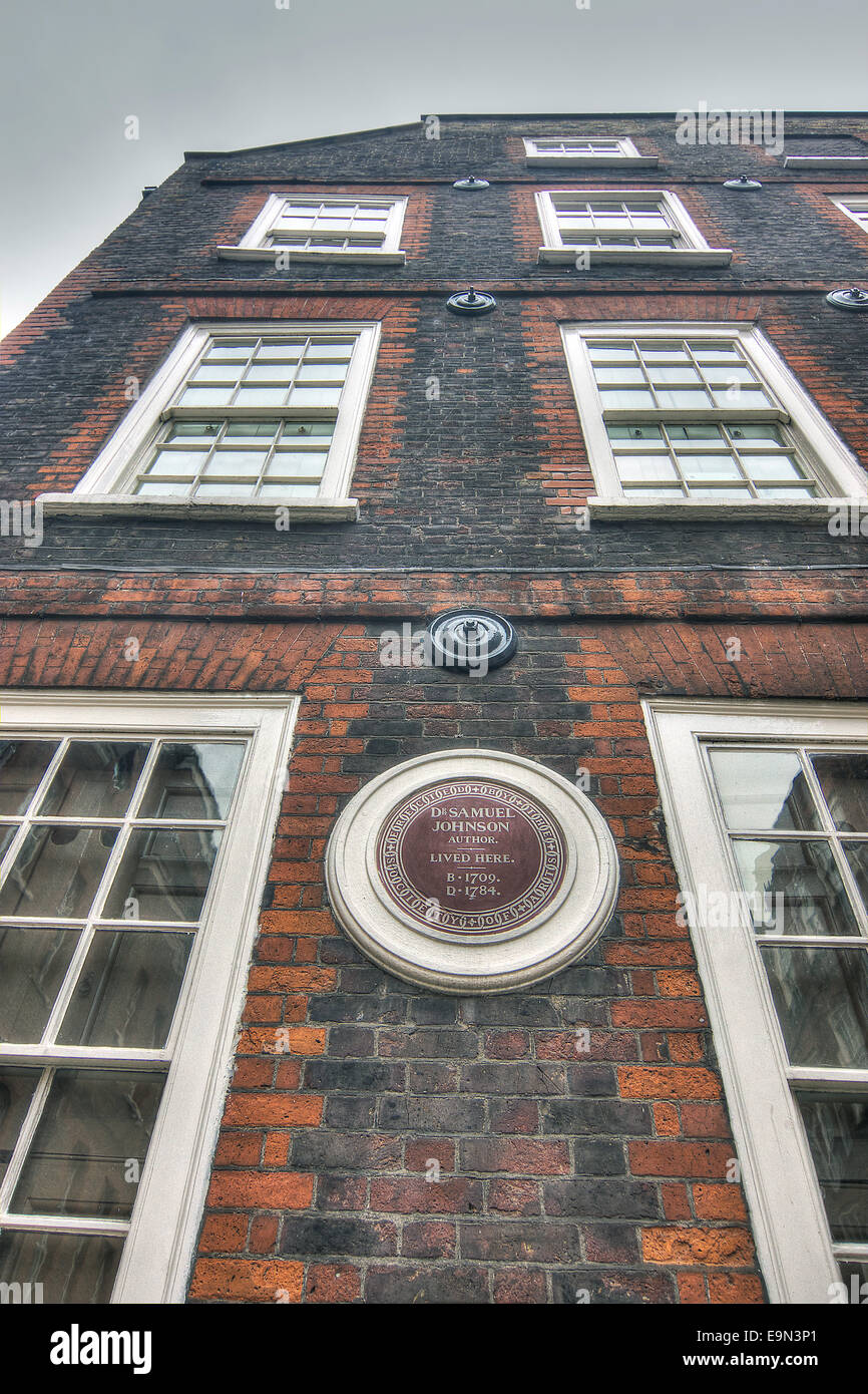 Dr Johnson's house, London Stock Photo