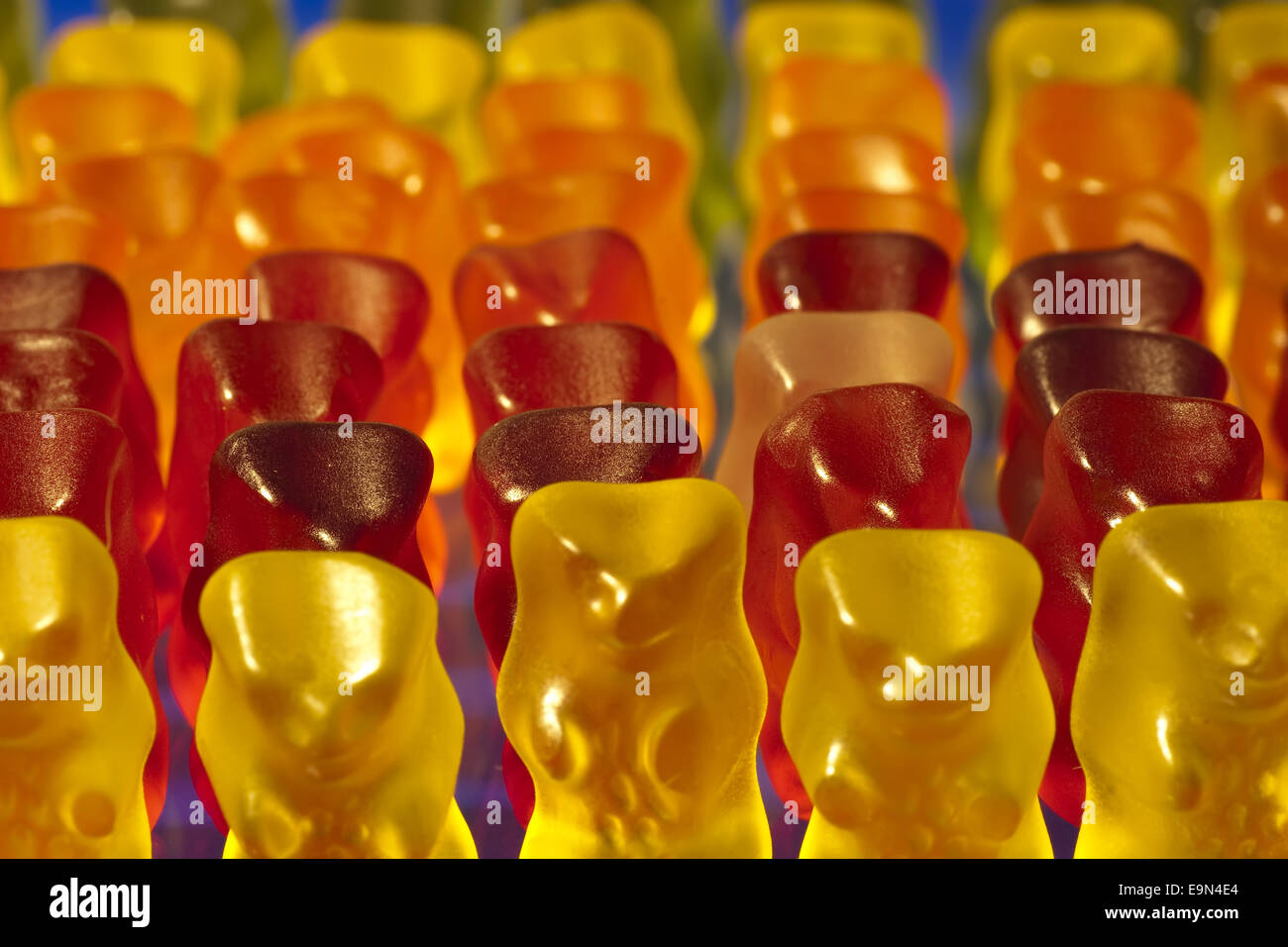 Group of Gummi bears in different colours Stock Photo Alamy